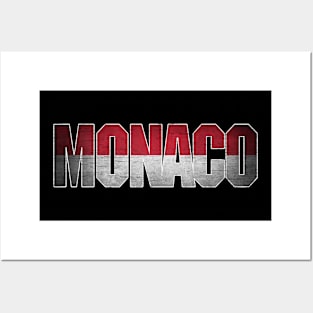 Monaco Flag for Men Women Monaco National Pride Posters and Art